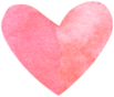 pink watercolor heart